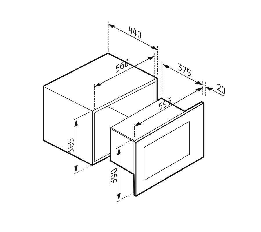 MICROWAVE OVEN 30 BLACK